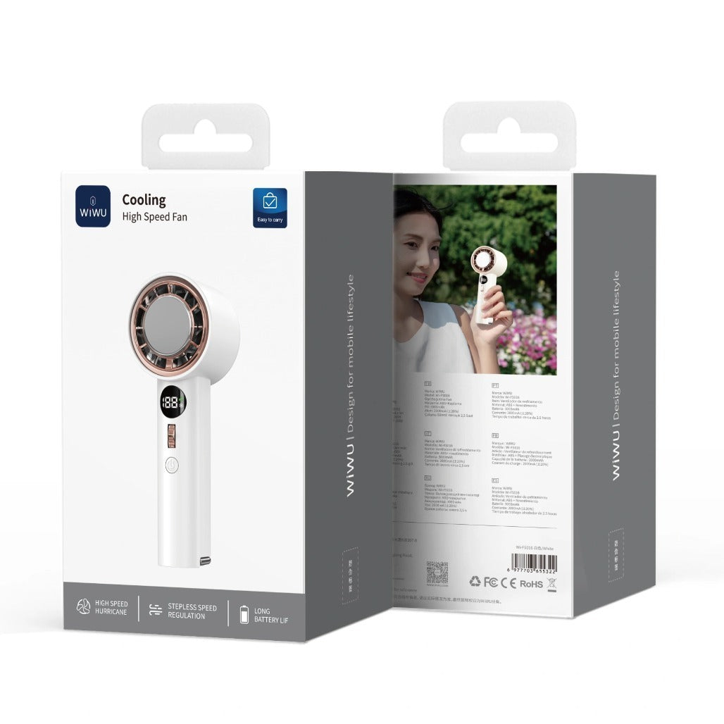 WiWU Wi-FS016 ChillMate Fan 3000mAh High Power with 2.5H Runtime
