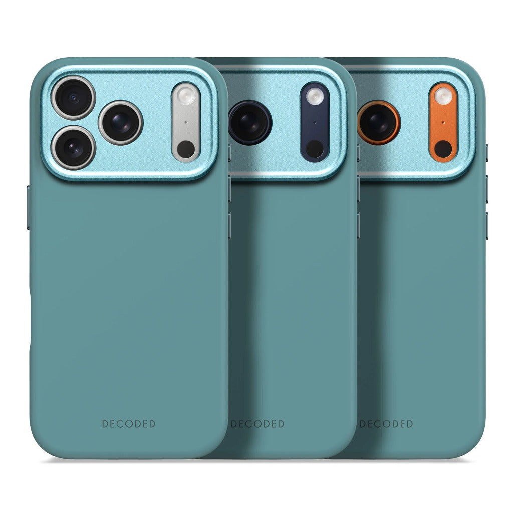 Decoded AntiMicrobial Silicone Case | Retro Blue | iPhone 17 Pro