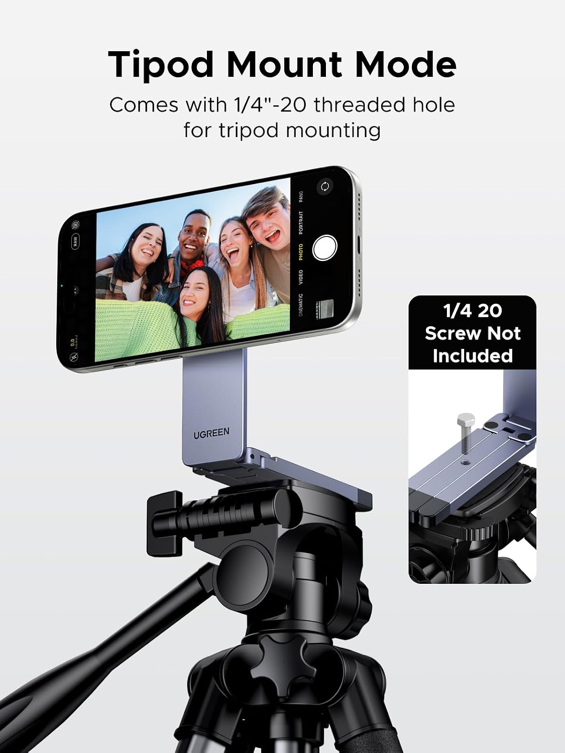 UGREEN MagSafe Tripod 360° Rotating Adjustable Magnetic Phone Stand - 75509