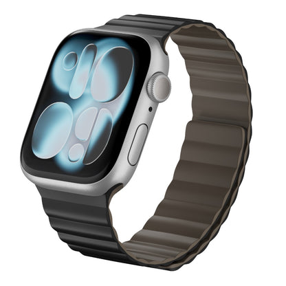 MagEasy Skin Duo Reversible Silicone Magnetic Apple Watch Band Compatible with 40mm to 49mm