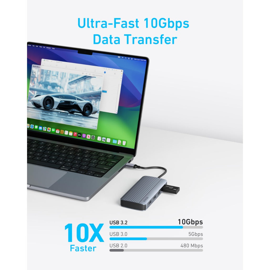 Anker USB-C Hub (7-in-1, Dual Display) - A8374AA1