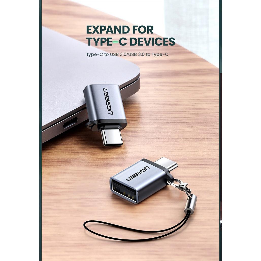 Ugreen Type-C 3.1 Male To USB 3.0 A Female Aluminum OTG Adapter - 50283