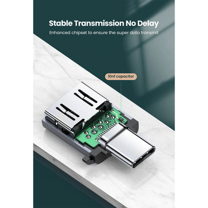 Ugreen Type-C 3.1 Male To USB 3.0 A Female Aluminum OTG Adapter - 50283