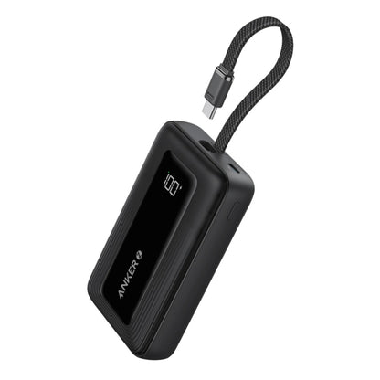 Anker Zolo Power Bank (10K, 30W) with 5.4-Inch Built-In USB-C Cable