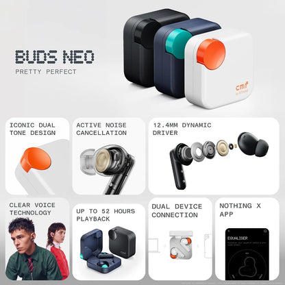 CMF Buds Neo Wireless Earbuds with ANC
