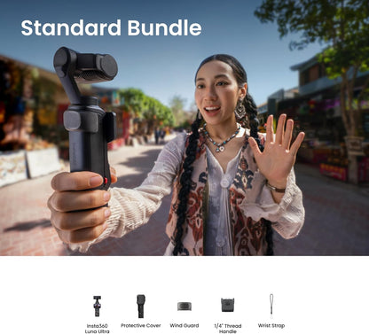 Insta360 Luna Ultra - 8K Vlogging Camera - Dual Leica Lenses - Model