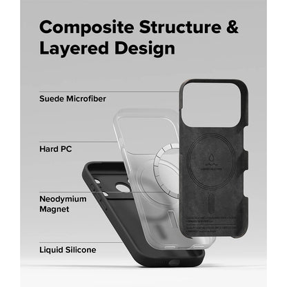 Ringke Silicone Magnetic Case - iPhone 17 Pro / iPhone 17 Pro Max - Black