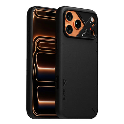 Aulumu A17 Vegan Leather Case for iPhone 17 Pro / 17 Pro Max - Black | MagSafe
