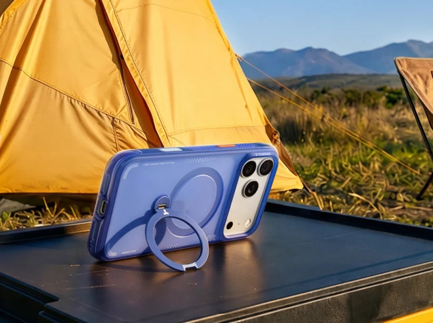 Torras Ostand Q3 Air for iPhone 18 Pro/18 Pro Max - Arctic Blue