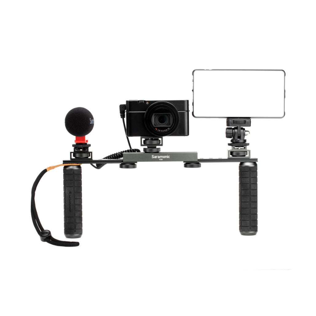 Saramonic VGM Smartphone / Camera Vlogging & Video Kit w/ Stabilizing Grips, Accessory Mounts & Vmic Mini Mic