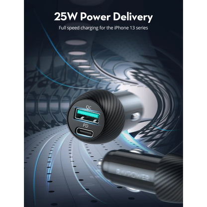 RAVPower VC030 Dual Port USB C Car Charger