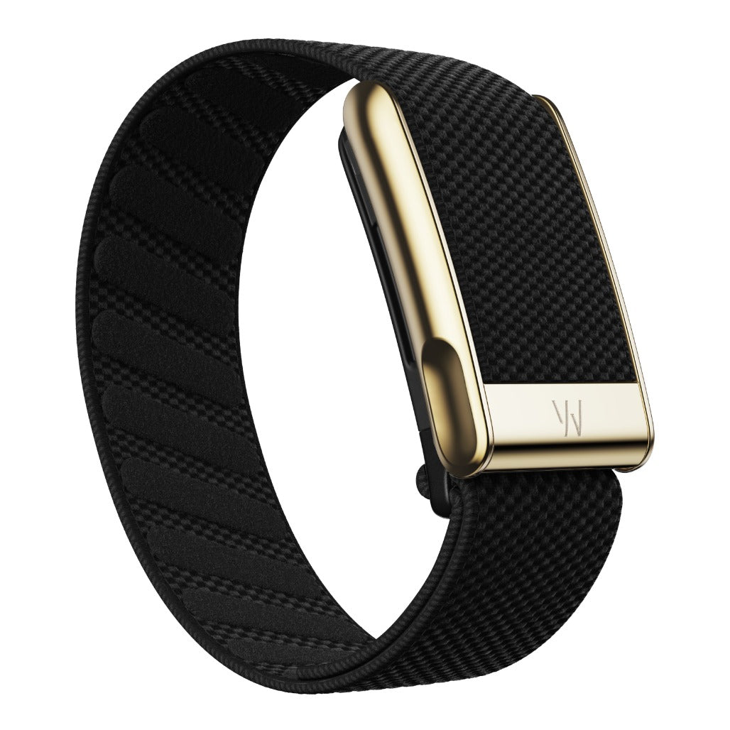 WHOOP MG SuperKnit Luxe Band - Obsidian With Gold