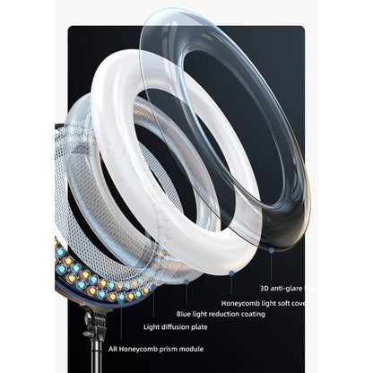 RTAKO AR-GTB01-18S 45cm Professional Ringlight 220 LEDs With 3 Phone Holders