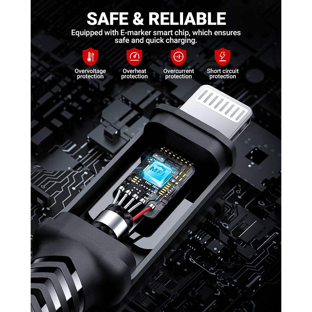 ACEFAST Braided 30W USB-C to Lightning Charging Data Cable