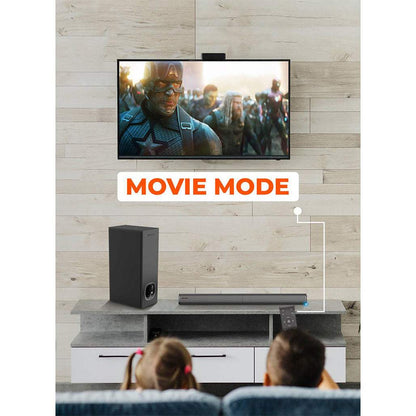 Porodo Soundtec 2.1CH Detachable Bluetooth Surround Soundbar System 100W