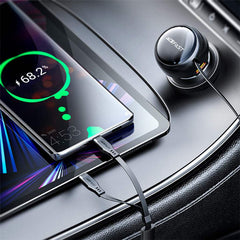 Acefast B13 Car Charger 53W with 2 USB-C Cable and 1 USB-A Port