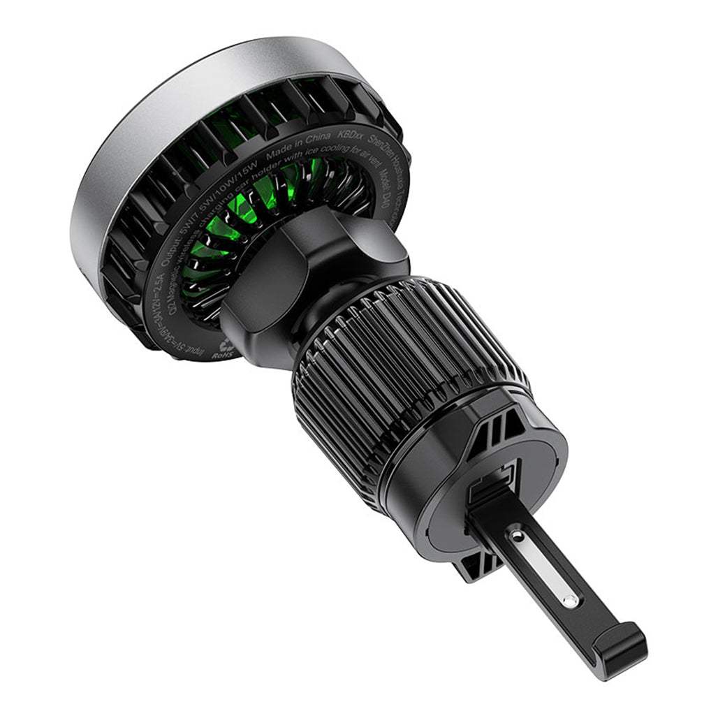 Acefast D40 MagSafe Fast Qi2 Wireless Charger and Car Holder for Air Vent With Cooling Fan