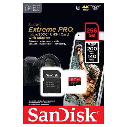 SanDisk Extreme PRO SDXC UHS-I Card High-Speed 4K UHD Video And Burst Mode Performance