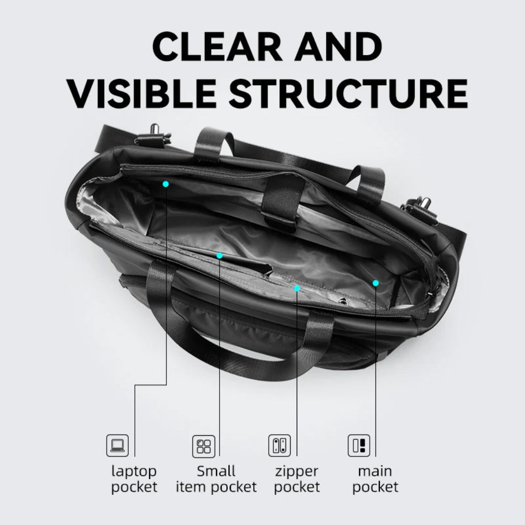 Mark Ryden MetroCourier MR236 - Tech-Integrated Messenger Bag with Dedicated Charger Compartment