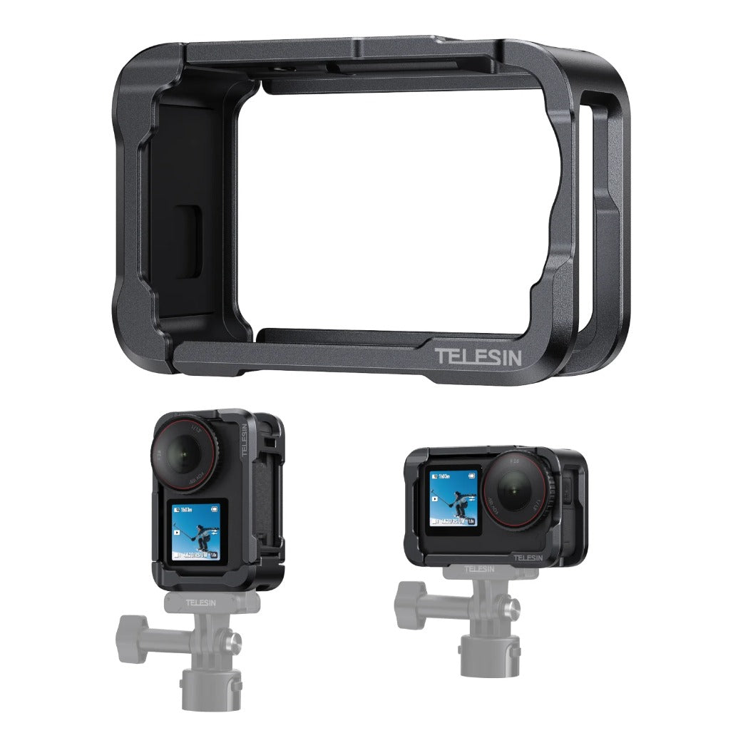 Telesin Metal Cage Kit with Lens Cap for DJI Osmo Action 6
