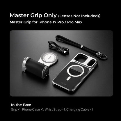 Telesin Master Portrait Grip Kit for iPhone 17/18 Pro Max - For iPhone 17/18 Pro Max Master Grip + Master Lens
