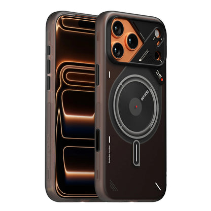 Aulumu A17 Frosted Case for iPhone 17 Pro / 17 Pro Max - Translucent Gray | Subtle Glow-in-the -Dark | MagSafe