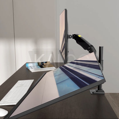 Kaloc DH200 STUDIO PRO Dual Monitor Arm, Gas Spring technology & USB Extension & Cable Management for 17 to 35 Inch Screens