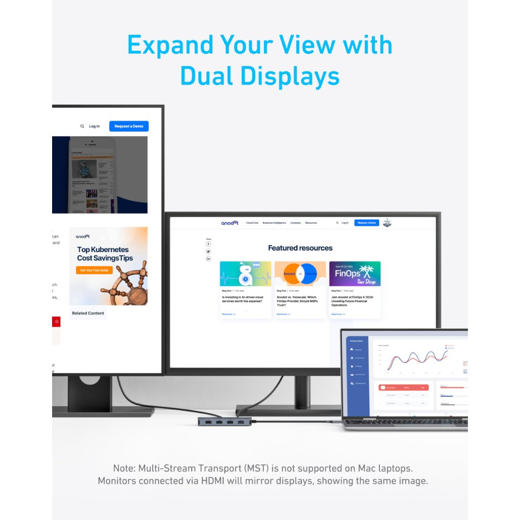 Anker USB-C Hub (7-in-1, Dual Display) - A8374AA1
