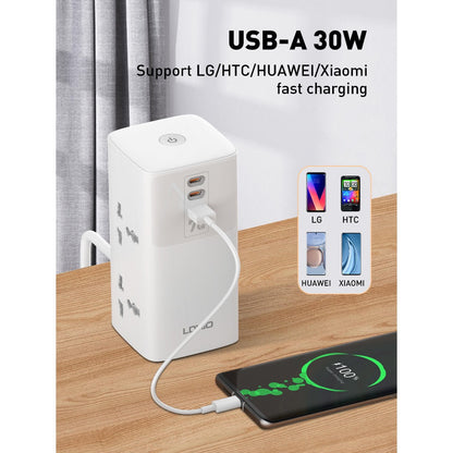 LDNIO Multifunctional Universal Desktop Power Adapter - SC4383
