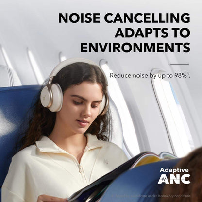 Anker Soundcore Space One Premium Active Noise Cancelling Headphones - Latte Cream