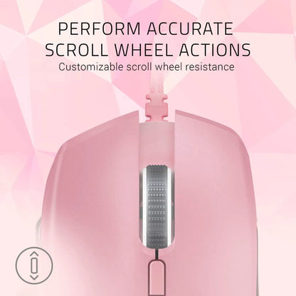 Razer Basilisk Wired Gaming Mouse - Quartz Pink