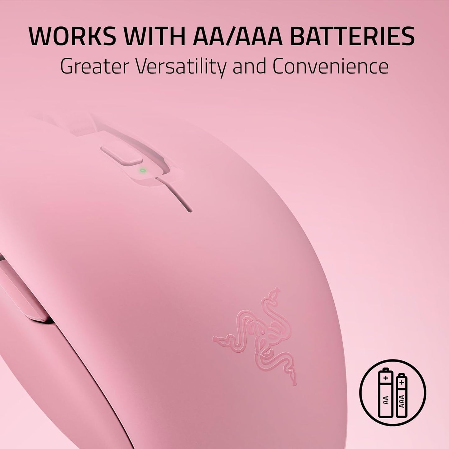 Razer Orochi V2 Quartz Edition – Ultra-Lightweight Wireless Gaming Mouse