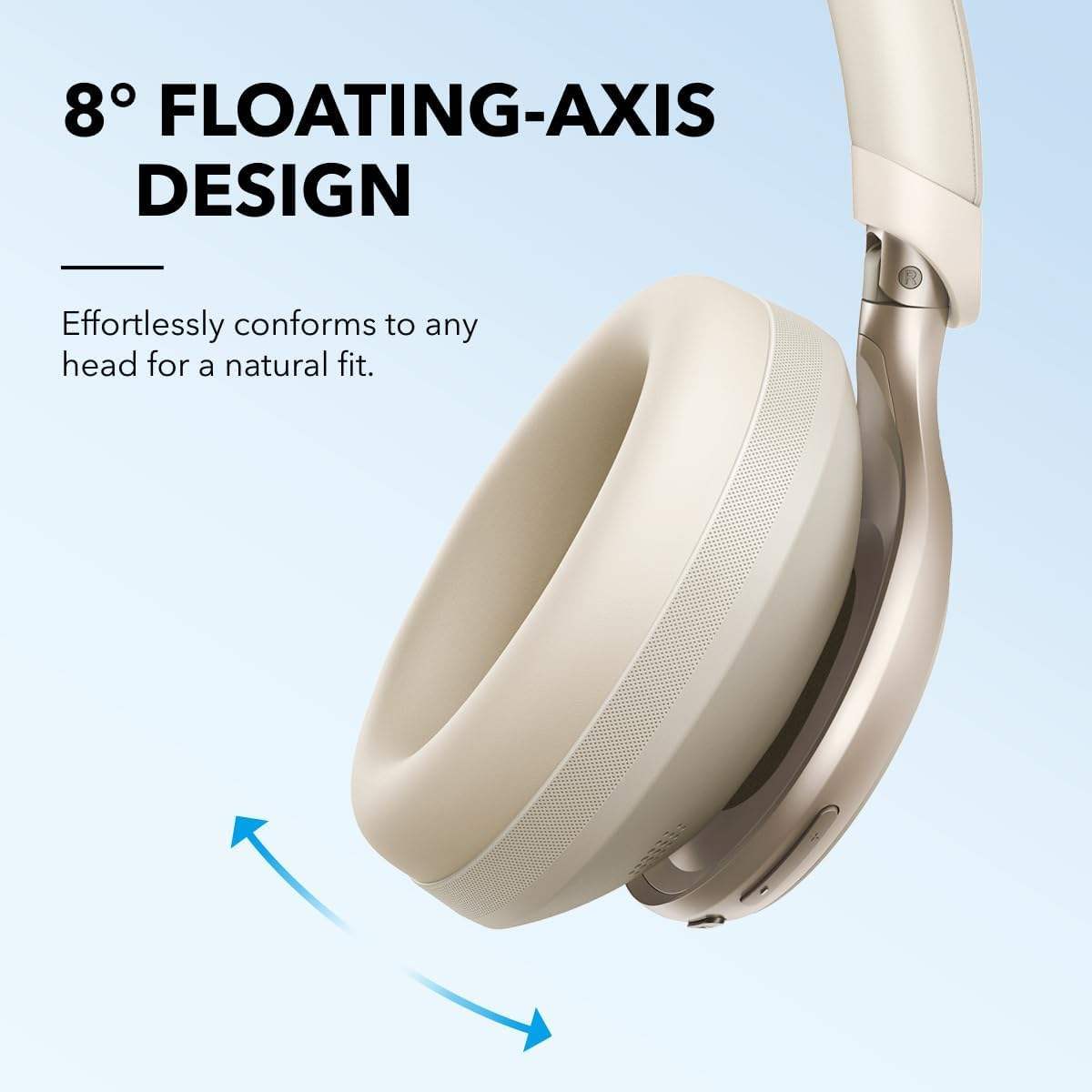Anker Soundcore Space One Premium Active Noise Cancelling Headphones - Latte Cream