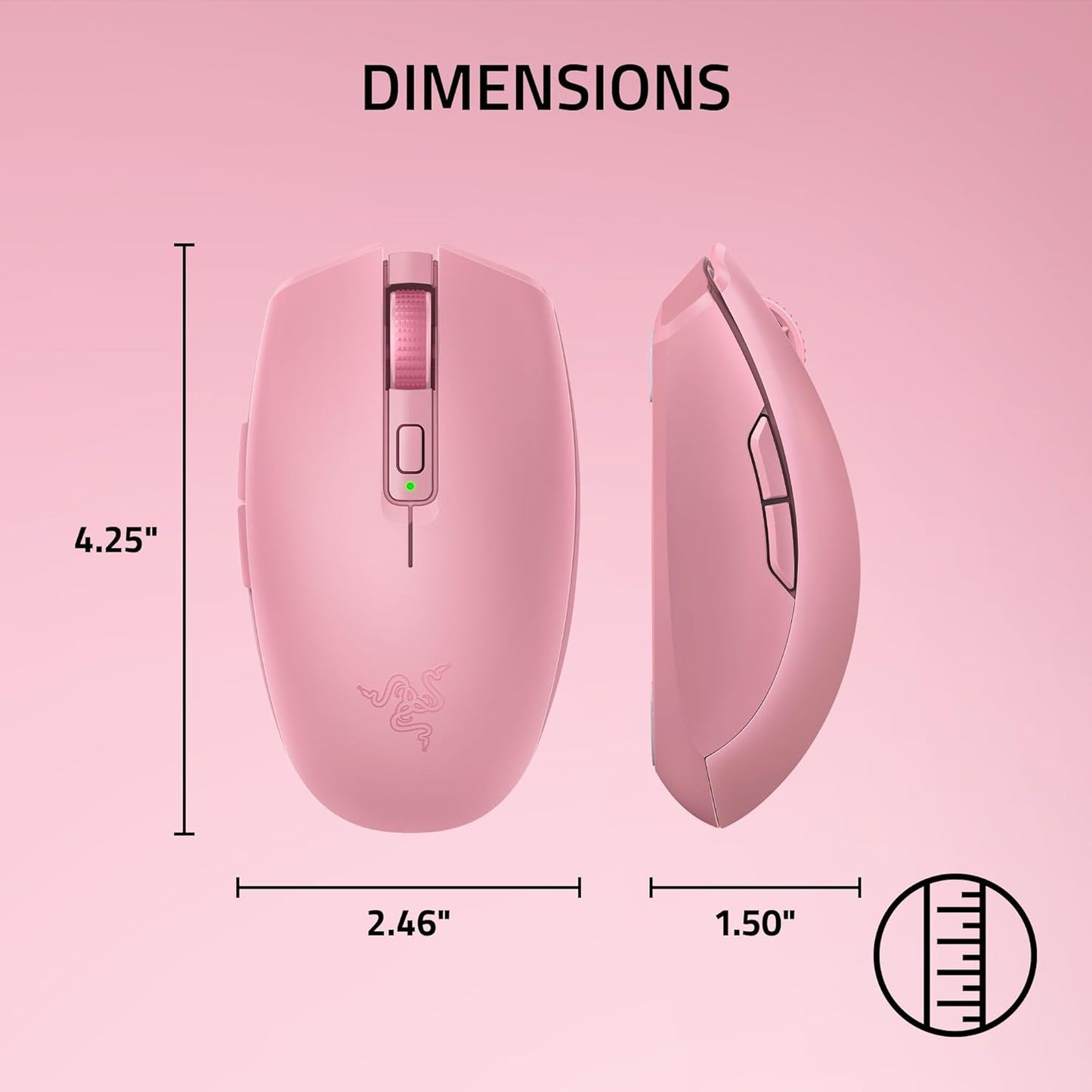 Razer Orochi V2 Quartz Edition – Ultra-Lightweight Wireless Gaming Mouse