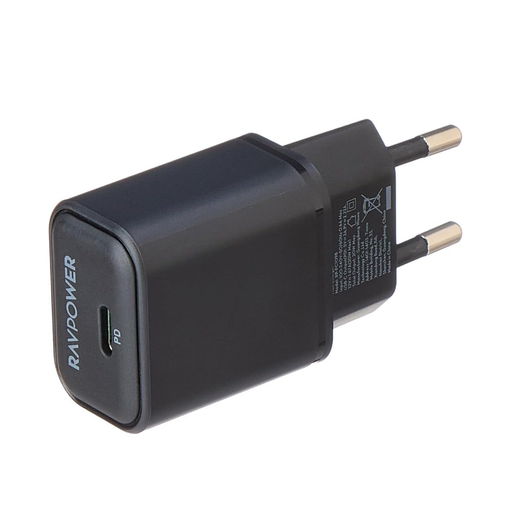 RAVPower Pioneer Wall Charger GaN USB-C - 20W PD - RP-PC1098