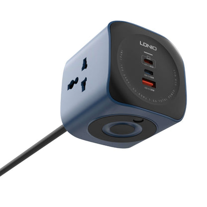 LDNIO 6 in 1 Power Socket Adapter Desktop Charger SC3319