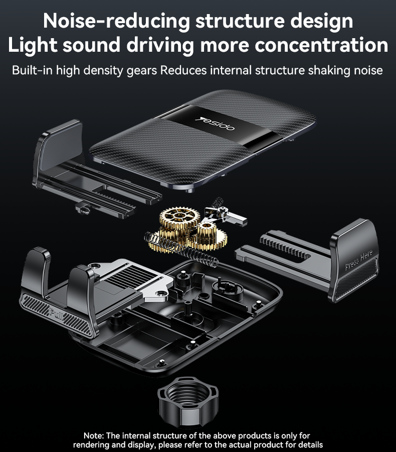 Yesido C251 360 Free Rotation Auto-locking Car Air Vent Phone Holder