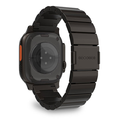 Decoded Black Titanium Watch Band for Apple Watch Ultra 1, 2 & 3 – Magnetic Metal Link Bracelet