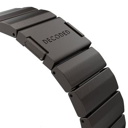 Decoded Black Titanium Watch Band for Apple Watch Ultra 1, 2 & 3 – Magnetic Metal Link Bracelet