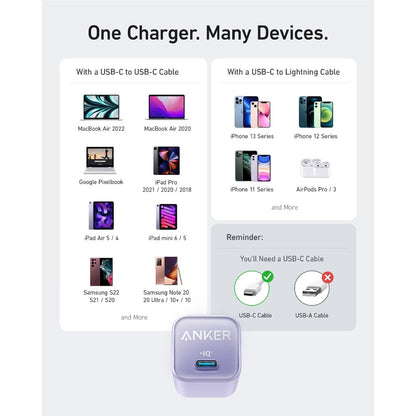 Anker Nano Charger (30W) - A2147G21