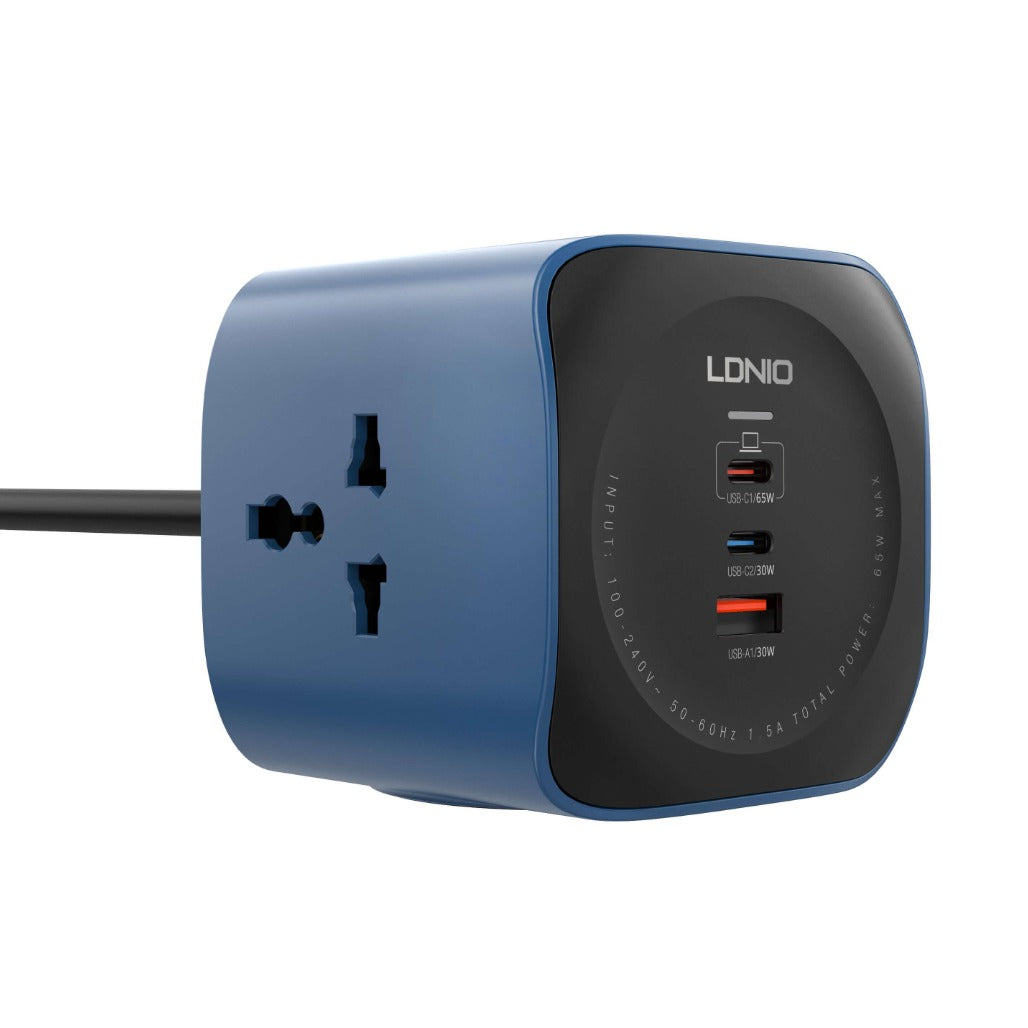 LDNIO 6 in 1 Power Socket Adapter Desktop Charger SC3319