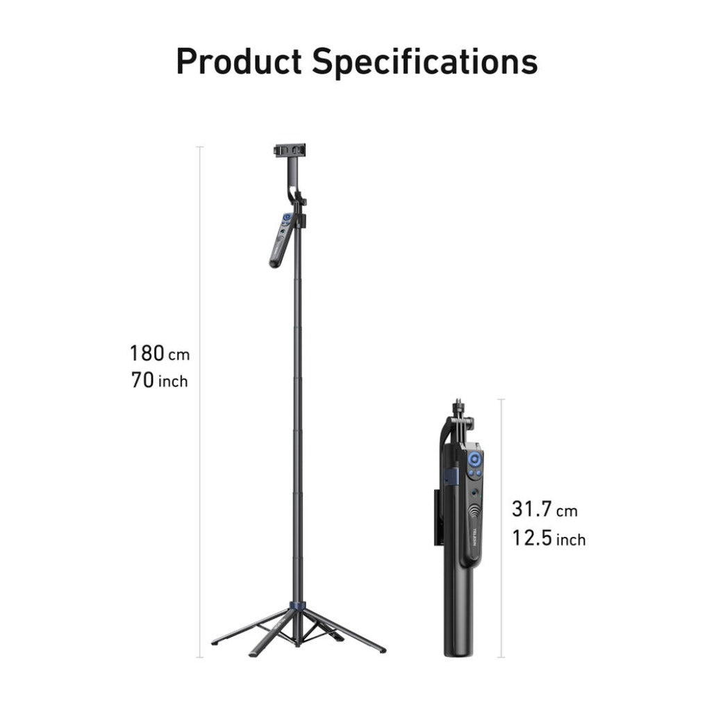 TELESIN Intelligent Auto-Tracking Tripod - P3-MS-03