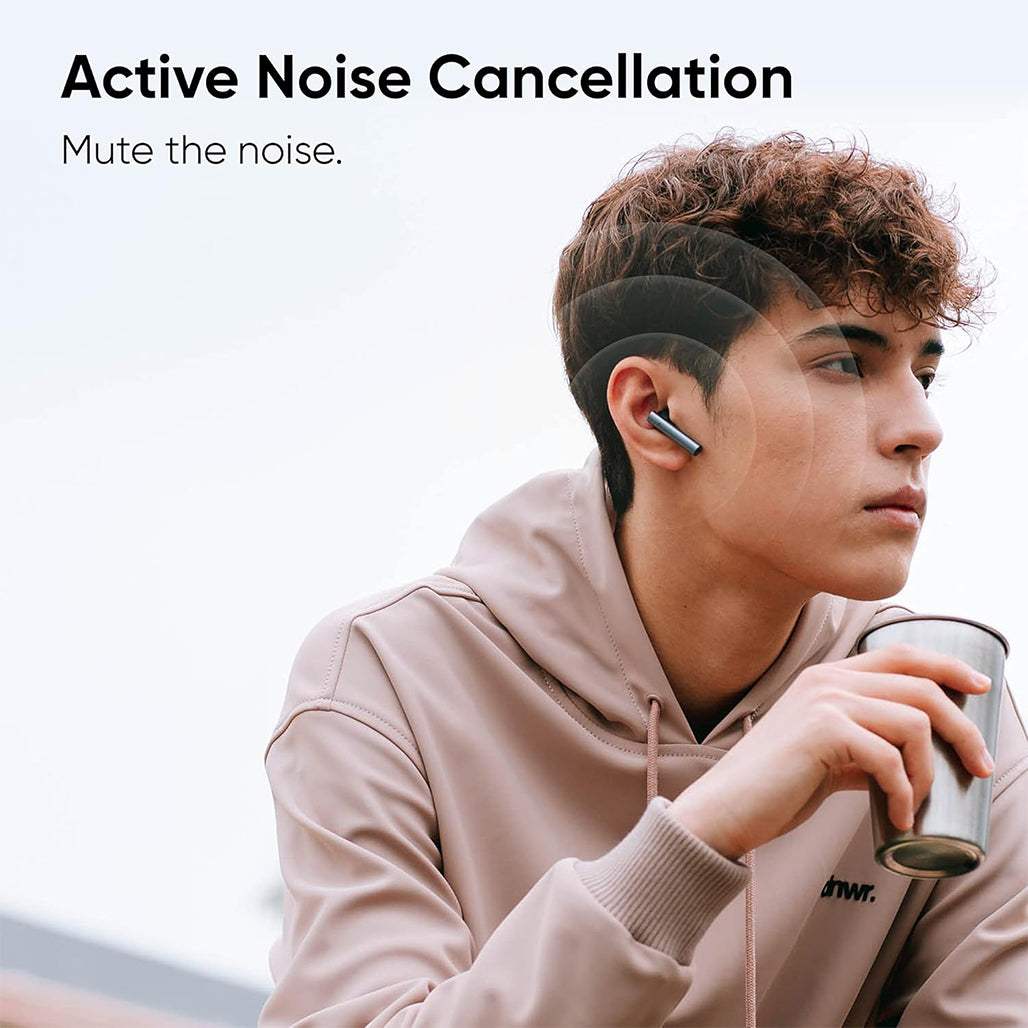 Realme DIZO GoPods TWS Active Noise Canceling Earbuds Hi-Fi Bass Boost Built-in Waterproof 25H Play Time Super Low Latency