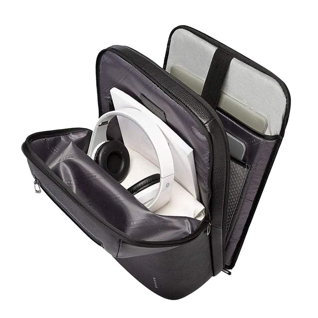 BANGE 6625 Super-Light Genuine Leather 15.6″ Waterproof Laptop Backpack