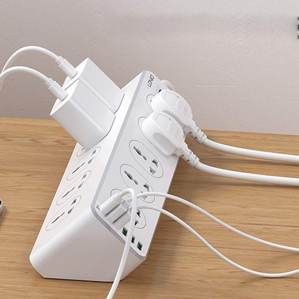 LDNIO SC10610 2500W Power Strip 10 AC 1 USB-C and 5 USB-A 30W Outlets