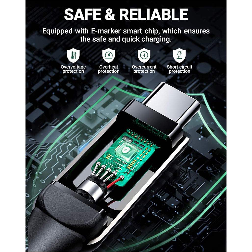 Acefast C6-03 100W Fast Charging Digital Display Superb Durability Data Cable USB-C to USB-C