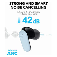 Anker Soundcore P30i Noise Cancelling Earbuds Powerful Bass 45H Playtime 2-in-1 Case and Phone Stand IP54 Water Resistant