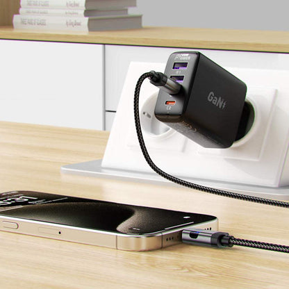 Acefast C15-03 60W Braided Charging Cable USB-C to USB-C With Digital Screen 1.2m