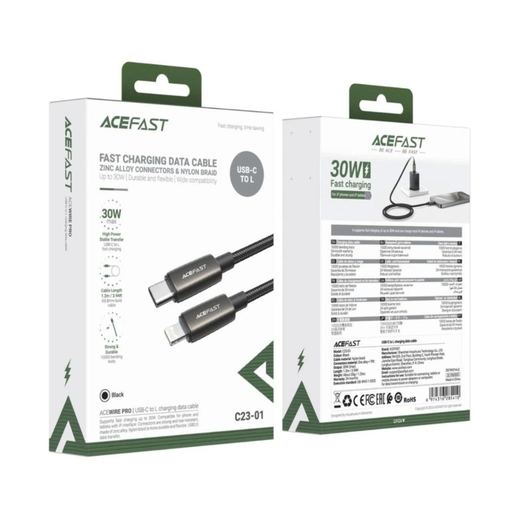 Acefast C23-01 Type-C to Lightning Data Cable