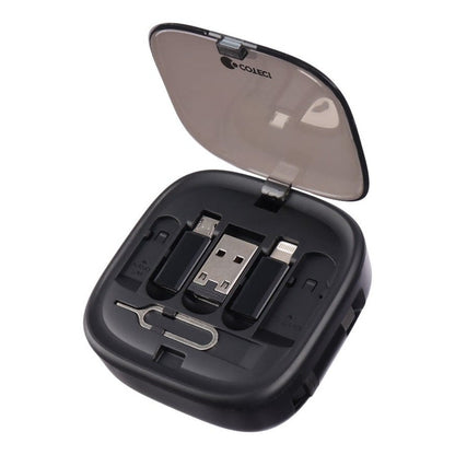 COTECi Travel Edition 8-IN-1 Data Cable Storagr Box - 87701-BK